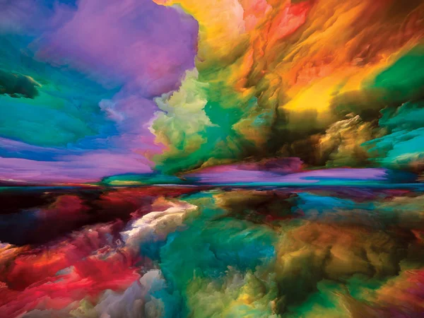 Spectrale Wolken Escape Reality Serie Plaatsing Van Surrealistische Zonsopgang Kleuren — Stockfoto