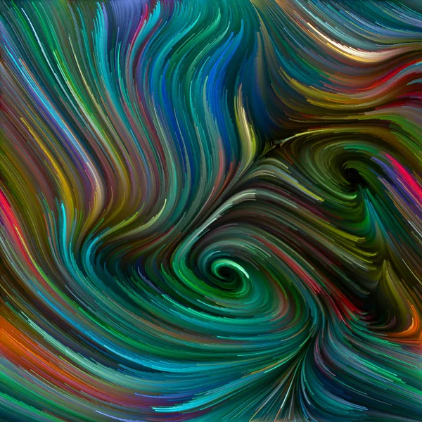 Série Color Swirl Design Abstrato Feito Movimento Colorido Fibras Espectrais — Fotografia de Stock