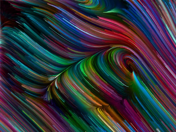 Σειρά Χρωμάτων Στροβιλισμού Δημιουργική Διάταξη Πολύχρωμης Κίνησης Φασματικών Ινών Σχέση — Φωτογραφία Αρχείου