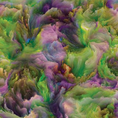 Organic Canvas series. Background composition of  colorful, detailed textures on the subject of creativity in life and art