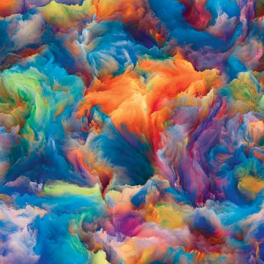 Organic Canvas series. Backdrop design of colorful, detailed textures for works on creativity in life and art