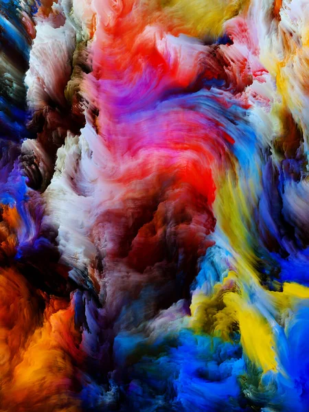 Kleur Swirl Serie Arrangement Van Kleurrijke Beweging Van Vloeibare Verf — Stockfoto