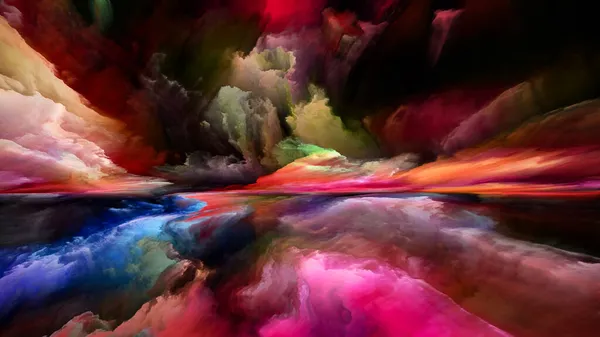 Spektrální Krajina Série Color Dreams Umělecké Zázemí Barev Textur Gradientních — Stock fotografie