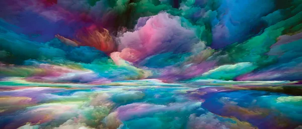 内陸部 世界シリーズには登場しない 内側の生活 ドラマ 芸術とデザイン上のプロジェクトのための色 テクスチャとグラデーションの雲の背景 — ストック写真