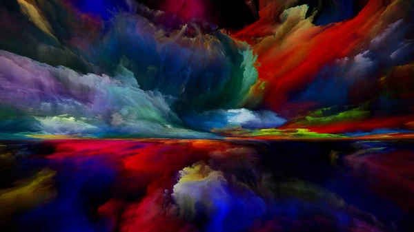 Tierra Del Despertar Escapar Serie Reality Fondo Abstracto Hecho Colores — Foto de Stock