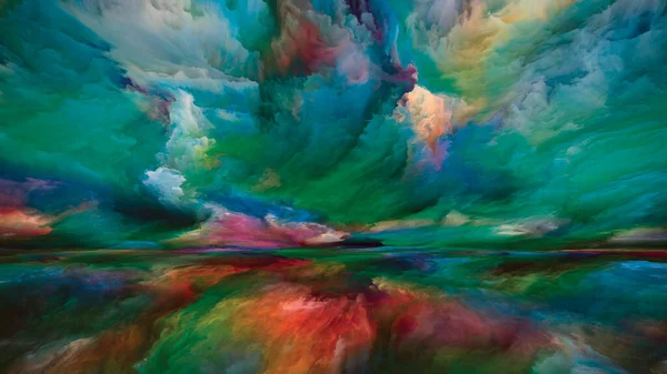 Gradient Landscape Color Dreams Series Abstract Arrangement Paint Textures Gradient — Stock Photo, Image