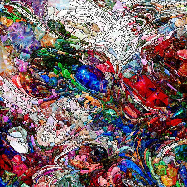 Серия Colors Life Абстракция Цифрового Штапельного Стекла Тему Органических Сил — стоковое фото