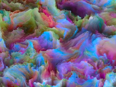 Organik tuval serisi. Hayattaki ve sanattaki yaratıcılıkla ilgili projelerde kullanılacak renkli ve ayrıntılı dokuların arkaplanı