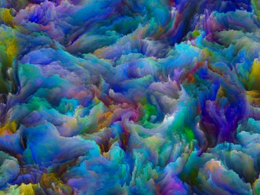 Organik tuval serisi. Yaşamdaki ve sanattaki yaratıcılık için renkli ve detaylı dokuların grafiksel bileşimi