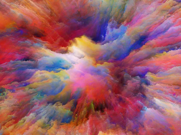 Série Color Explosion Design Composé Peinture Fractale Texture Riche Comme — Photo