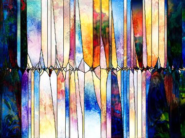 Lekeli Glass Forever serisi. Tasarım, yaratıcılık ve hayal gücü konularındaki çizgilerin, şekillerin ve renk kalıplarının arkaplan tasarımı