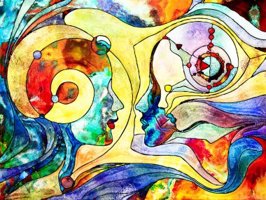 Vitray sonsuza dek serisi. Arka plan tasarımı renk parçaları, şekil desen ve tasarım ve sanat, Uzay Bölümü konuda semboller