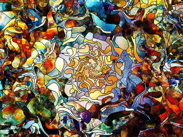 Kurşunlu cam desen serisi. Sanat, Uzay Bölümü ve tasarım işleri için renkli cam kavramı çalışmanın tasarlamak zemin