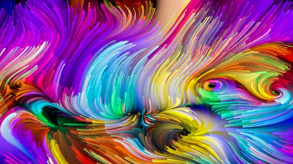 Колір Серії Русі Взаємодія Рідкого Візерунка Фарби Тему Дизайну Творчості — стокове фото
