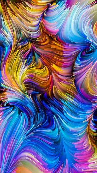 Serie Color Movimiento Disposición Creativa Del Patrón Pintura Líquida Como — Foto de Stock