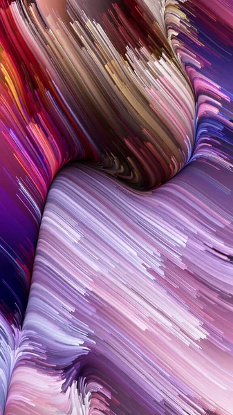 Serie Color Movimiento Composición Visualmente Agradable Del Patrón Pintura Líquida — Foto de Stock