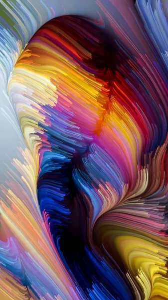 Serie Color Motion Composizione Grafica Del Modello Vernice Liquida Soggetto — Foto Stock