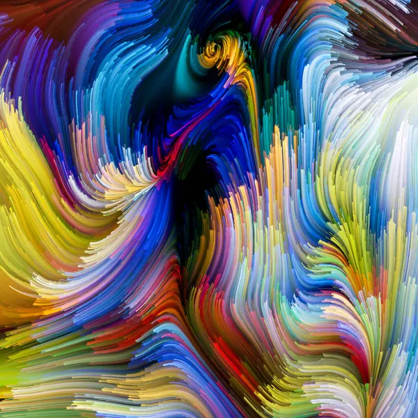 Color Motion Series Creative Arrangement Liquid Paint Pattern Subject Design — Stock Photo, Image