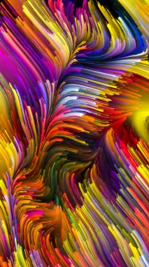 Color In Motion serisi. Tasarım, yaratıcılık ve hayal gücüyle ilgili planlarda ekran ve cihazlar için duvar kağıdı olarak kullanılacak sıvı boya desenlerinden oluşan görsel çekicilik arkaplanı