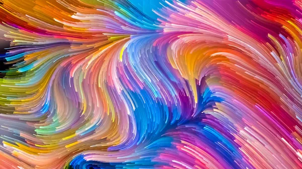 Serie Color Movimiento Composición Patrón Pintura Líquida Con Relación Metafórica — Foto de Stock