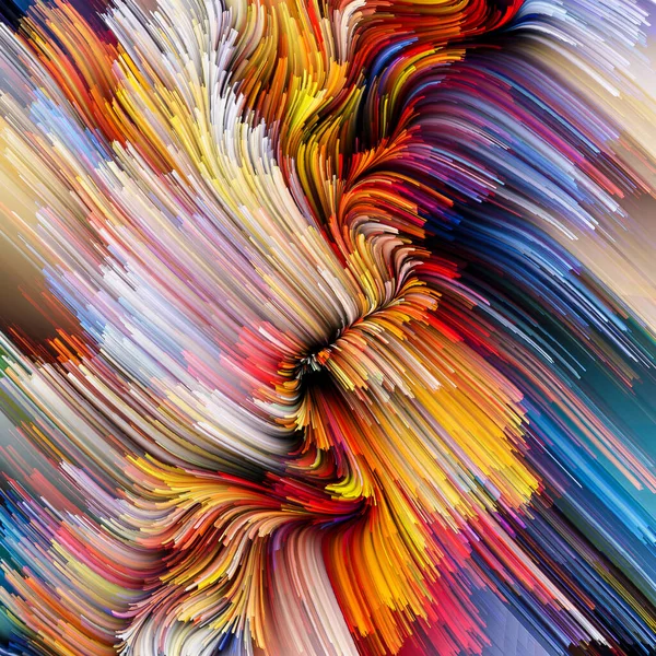 Série Color Motion Conception Composée Motif Peinture Liquide Comme Métaphore — Photo