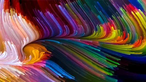 Color Motion Series Visually Attractive Backdrop Made Liquid Paint Pattern — Stock Photo, Image