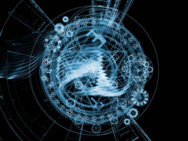 Sayısal bağlantı serisi. Numarası ve fraktal geometri semboller büyü, matematik ve gizli projeler için uygun aranjman