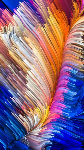 Kolor Ruchu Serii Układ Ciekły Wzór Farby Temat Projektowania Kreatywności — Zdjęcie stockowe