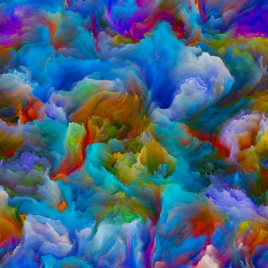 Organic Canvas series. Backdrop design of colorful, detailed textures for works on creativity in life and art