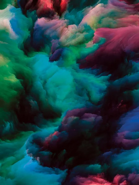 Série Color Swirl Image Mouvement Coloré Peinture Liquide Sur Toile — Photo
