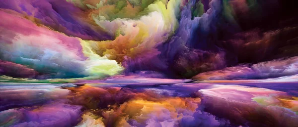 Terra Spettrale Vedendo Mai Serie Del Mondo Scenografia Colori Texture — Foto Stock