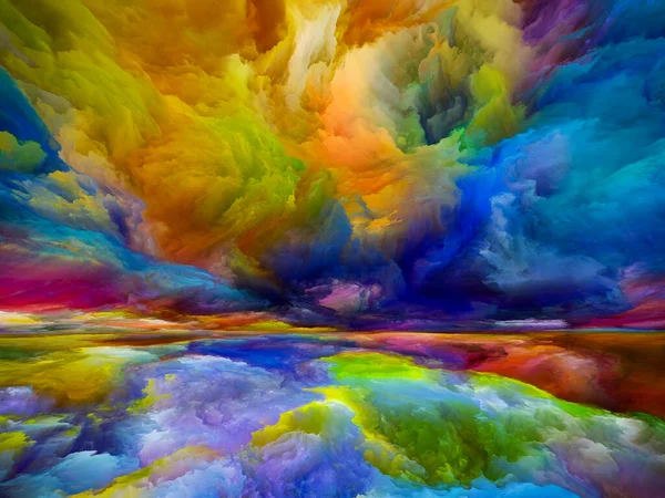 Spectral Land Color Dreams Series Backdrop Design Paint Textures Gradient — Stock Photo, Image