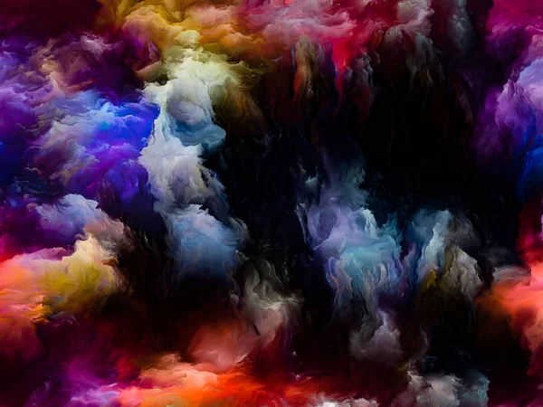 Colore Vite Serie Sfondo Disegno Movimento Colorato Vernice Frattale Tela — Foto Stock