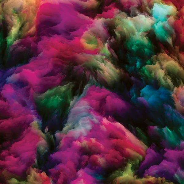 Серия Color Swirl Дизайн Фона Красочного Движения Жидкой Краски Холсте — стоковое фото