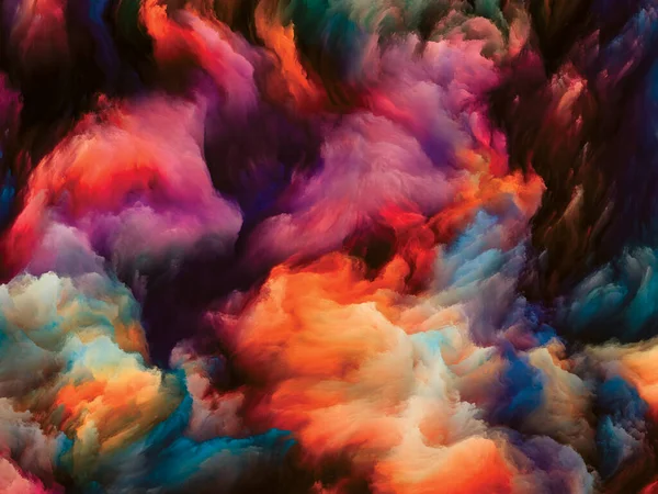 Color Swirl Serien Sammansättning Färgglada Rörelse Flytande Färg Duk För — Stockfoto