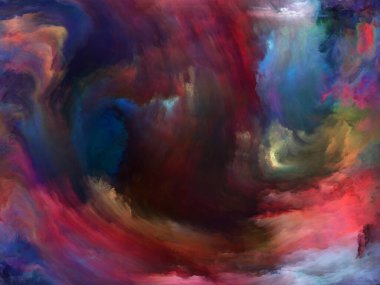 Soyut renk serisi. Renkli boya üzerine yağlıboya sanat, yaratıcılık ve hayal gücü projeler için uygun hareket aranjman