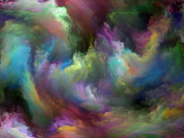 Αφηρημένη Σειρά Χρωμάτων Αλληλεπίδραση Των Πολύχρωμα Χρώματα Κίνηση Καμβά Για — Φωτογραφία Αρχείου