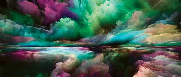 Landskapsmagi Color Dreams Serien Bakgrund Färg Texturer Och Lutning Moln — Stockfoto