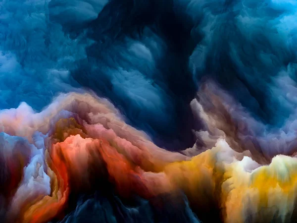 Astrazione Colore Serie Impossible Planet Sullo Sfondo Flusso Vibrante Sfumature — Foto Stock