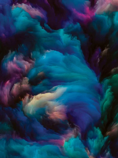 Série Color Swirl Fond Composé Mouvement Coloré Peinture Liquide Sur — Photo