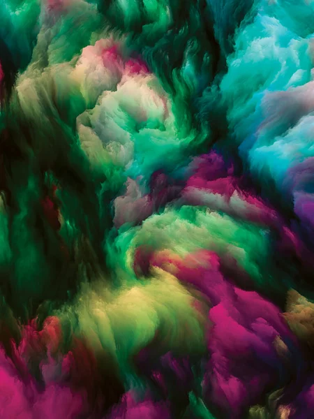 Kleur Swirl Serie Abstracte Opstelling Van Kleurrijke Beweging Van Vloeibare — Stockfoto