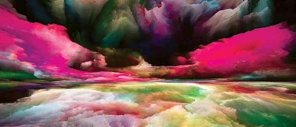 Tierra Interior Seeing Never World Series Composición Colores Texturas Nubes —  Fotos de Stock