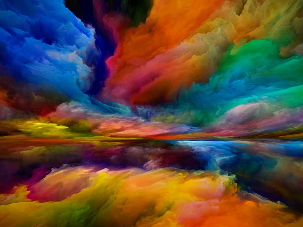 Terra Spettrale Serie Color Dreams Scenografia Vernici Texture Nuvole Gradienti — Foto Stock
