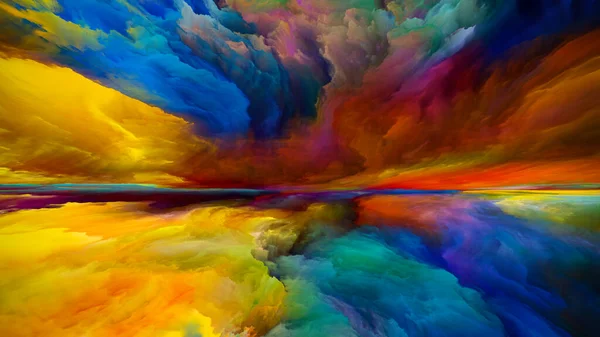 Ilustración Del Arco Iris Escapar Serie Reality Interacción Colores Texturas —  Fotos de Stock