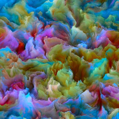 Organic Canvas series. Design made of colorful, detailed textures for projects on creativity in life and art