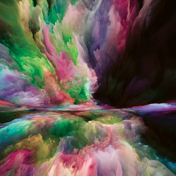 Rainbow Landscape Seeing Never World Series Composition Colors Textures Gradient — Stock Photo, Image