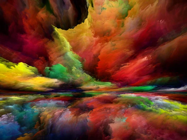 Gradient Landscape Seeing Never World Series Abstract Arrangement Colors Textures — 스톡 사진