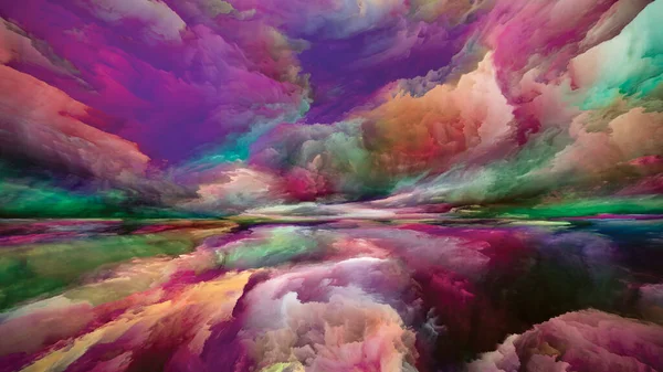 Спектральний Пейзаж Серія Ніколи Бачив Світу Графічна Композиція Кольорів Текстур — стокове фото