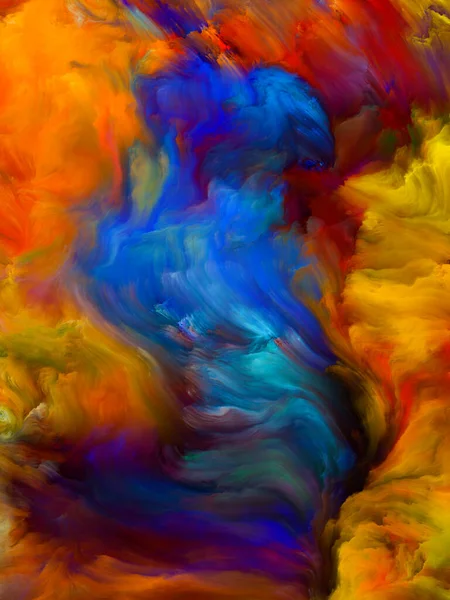 Kleur Swirl Serie Samenstelling Van Kleurrijke Beweging Van Vloeibare Verf — Stockfoto