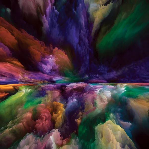 Spektrální Krajina Série Color Dreams Uspořádání Barev Textur Gradientních Mraků — Stock fotografie